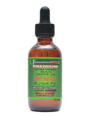 Hemp Seed Oil infused in Jamaican Black Castor Oil  2 oz / 60 ml