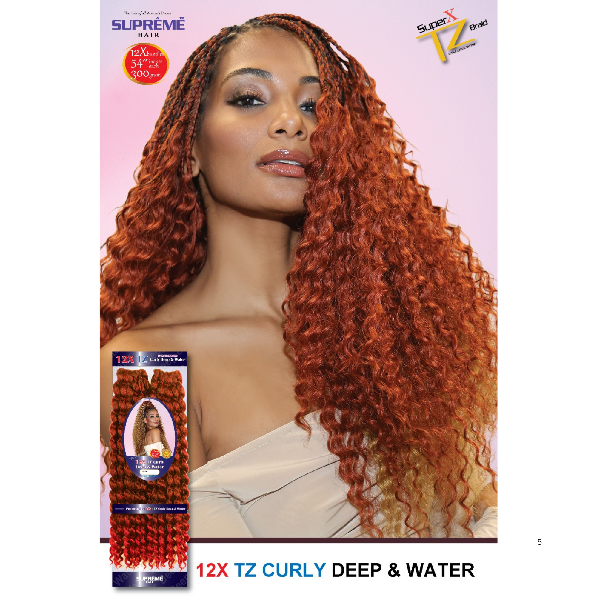 Supreme Hair Pre-Stretched 12X TZ French Short Curl - Lightweight