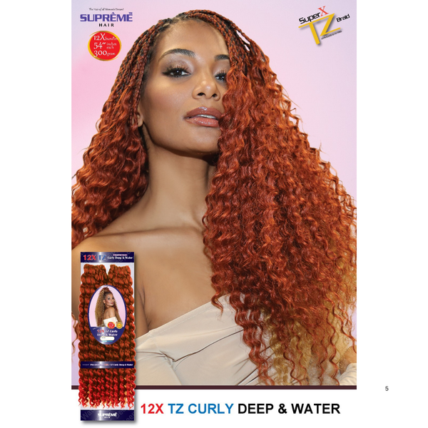 Supreme Hair Pre-Stretched 12X TZ Deep & Water - Lightweight Supreme Hair Pre-Stretched 12X TZ Deep & Water - Lightweight