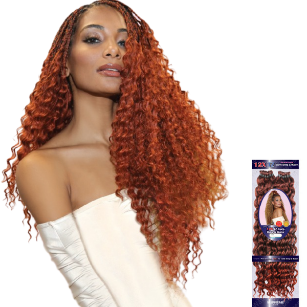 Supreme Hair Pre-Stretched 12X TZ Deep & Water - Lightweight Supreme Hair Pre-Stretched 12X TZ Deep & Water - Lightweight